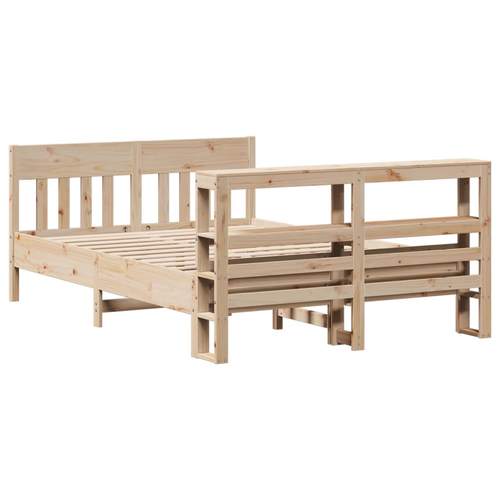 Bedframe zonder matras massief grenenhout 140x200 cm – afbeelding 6