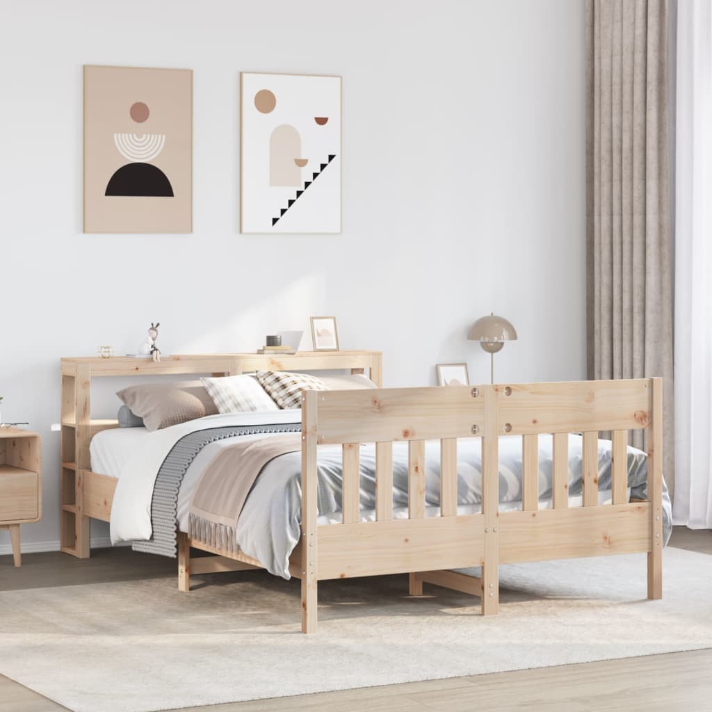 Bedframe zonder matras massief grenenhout 120x200 cm