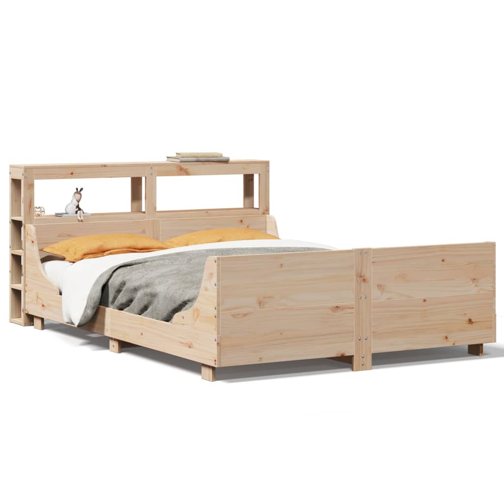 Bedframe zonder matras massief grenenhout 140x200 cm – afbeelding 2