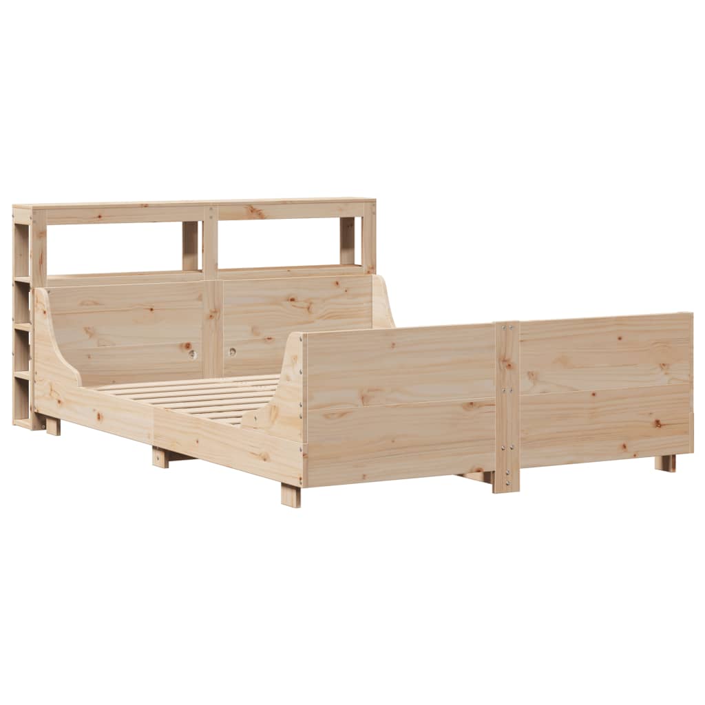Bedframe zonder matras massief grenenhout 140x200 cm – afbeelding 3