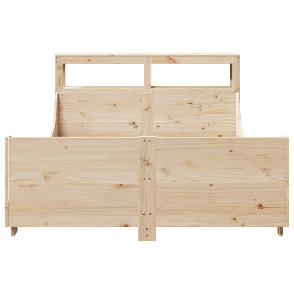 Bedframe zonder matras massief grenenhout 140x200 cm – afbeelding 4