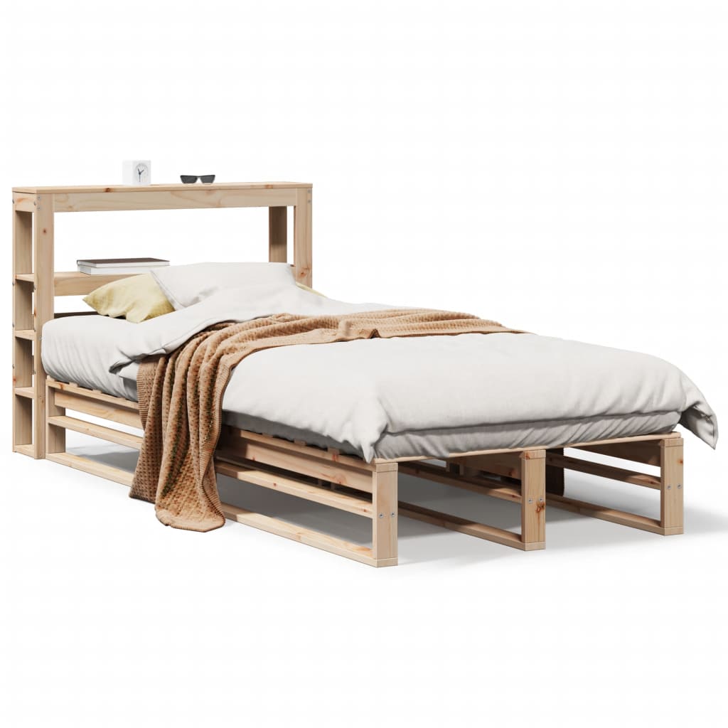 Bedframe zonder matras massief grenenhout 90x200 cm – afbeelding 2