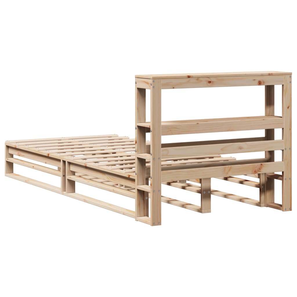Bedframe zonder matras massief grenenhout 90x200 cm – afbeelding 8