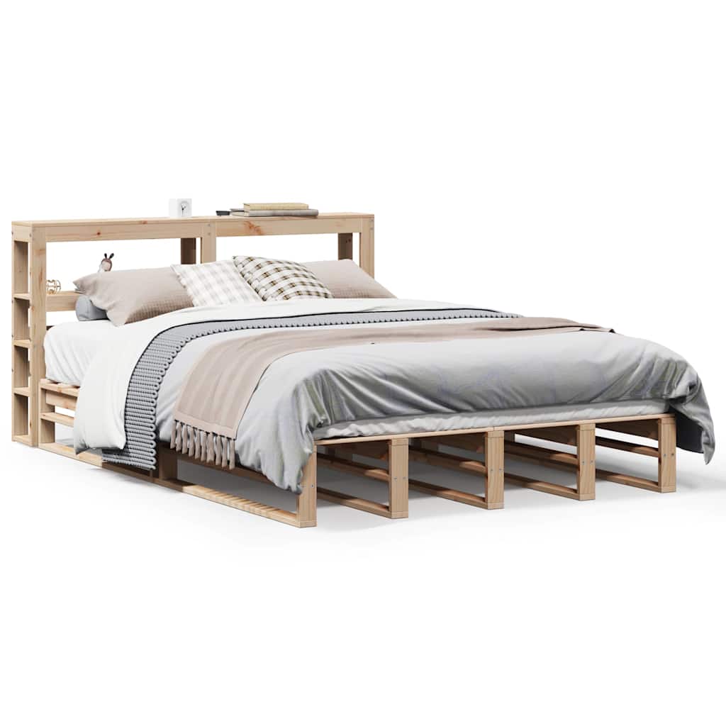 Bedframe zonder matras massief grenenhout 150x200 cm – afbeelding 2