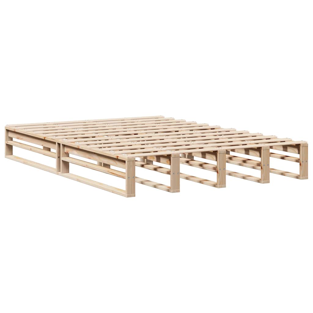 Bedframe zonder matras massief grenenhout 150x200 cm – afbeelding 5