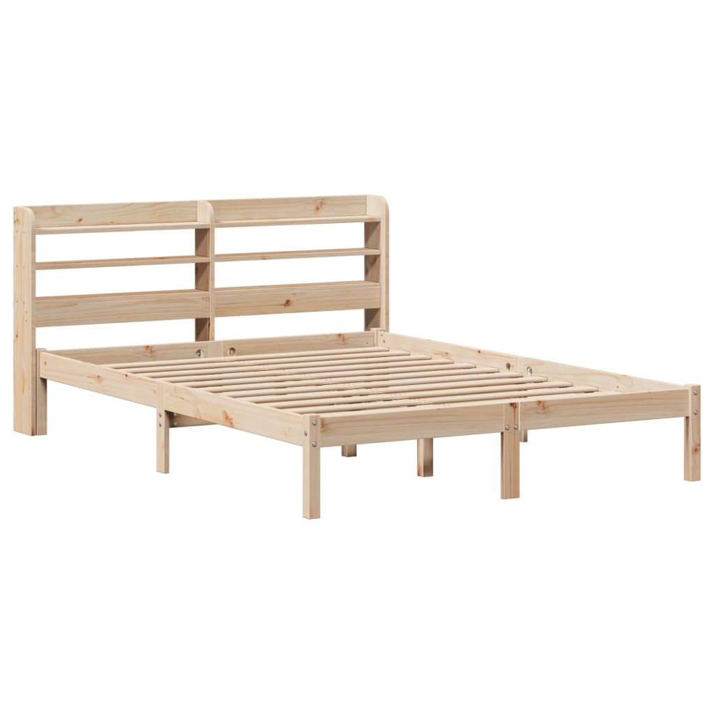 Bedframe zonder matras massief grenenhout 160x200 cm – afbeelding 3