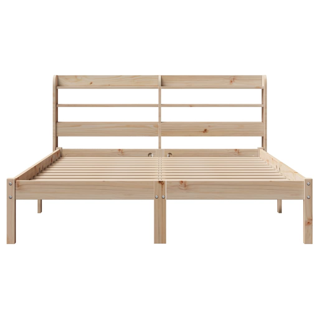 Bedframe zonder matras massief grenenhout 160x200 cm – afbeelding 4