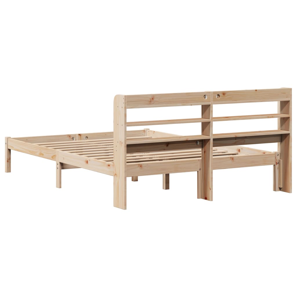 Bedframe zonder matras massief grenenhout 160x200 cm – afbeelding 6