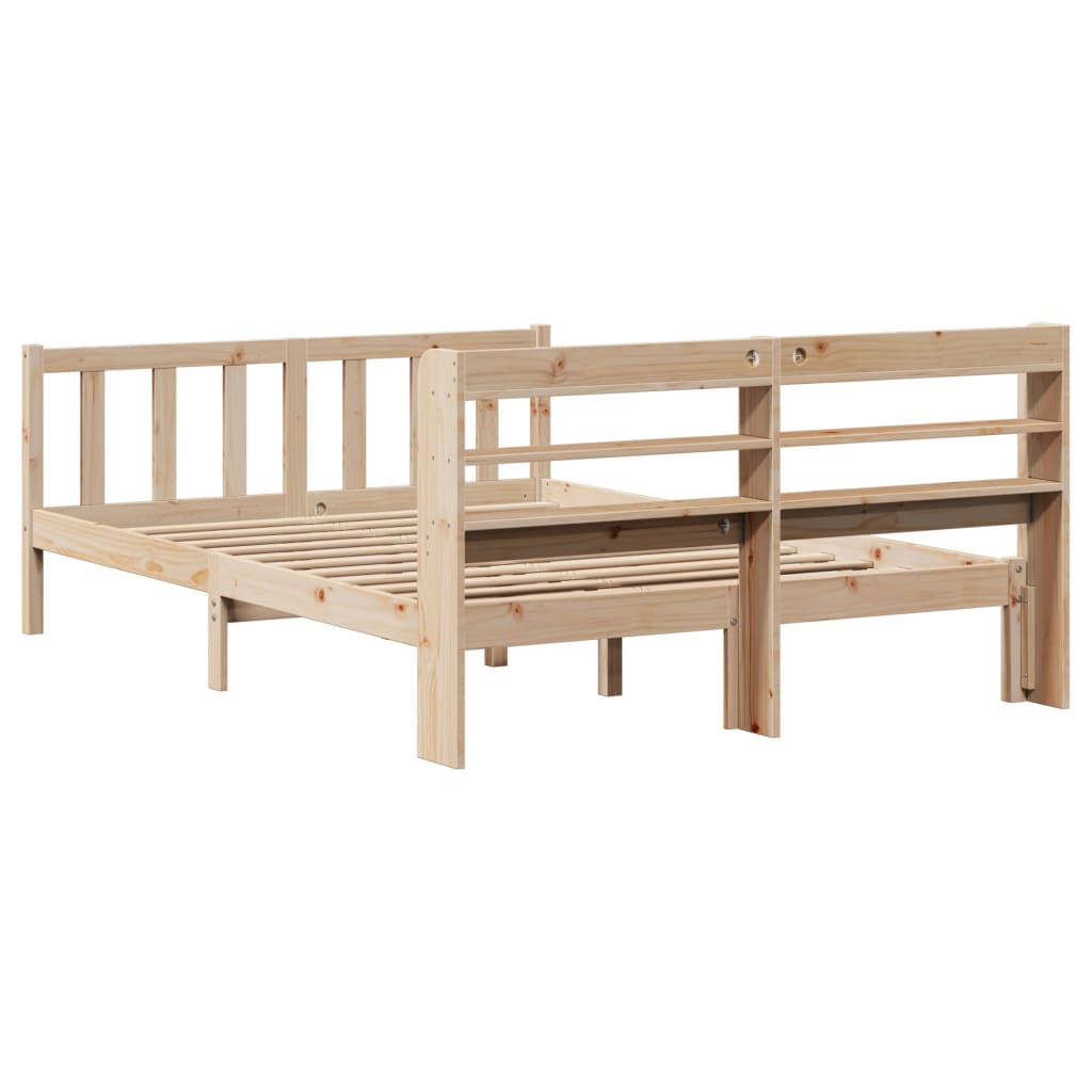 Bedframe zonder matras massief grenenhout 160x200 cm – afbeelding 6