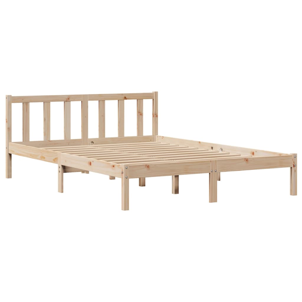 Bedframe zonder matras massief grenenhout 160x200 cm – afbeelding 7