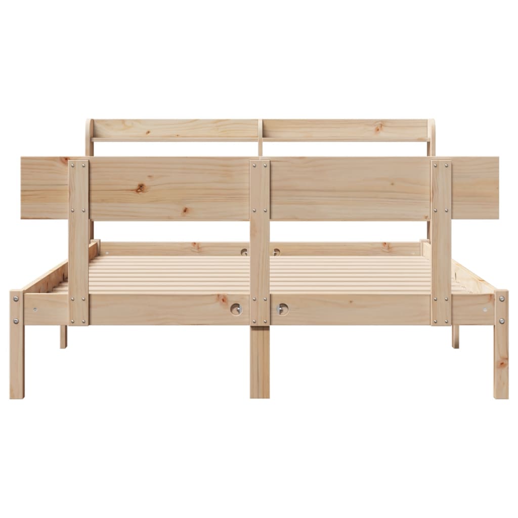 Bedframe zonder matras massief grenenhout 160x200 cm – afbeelding 4