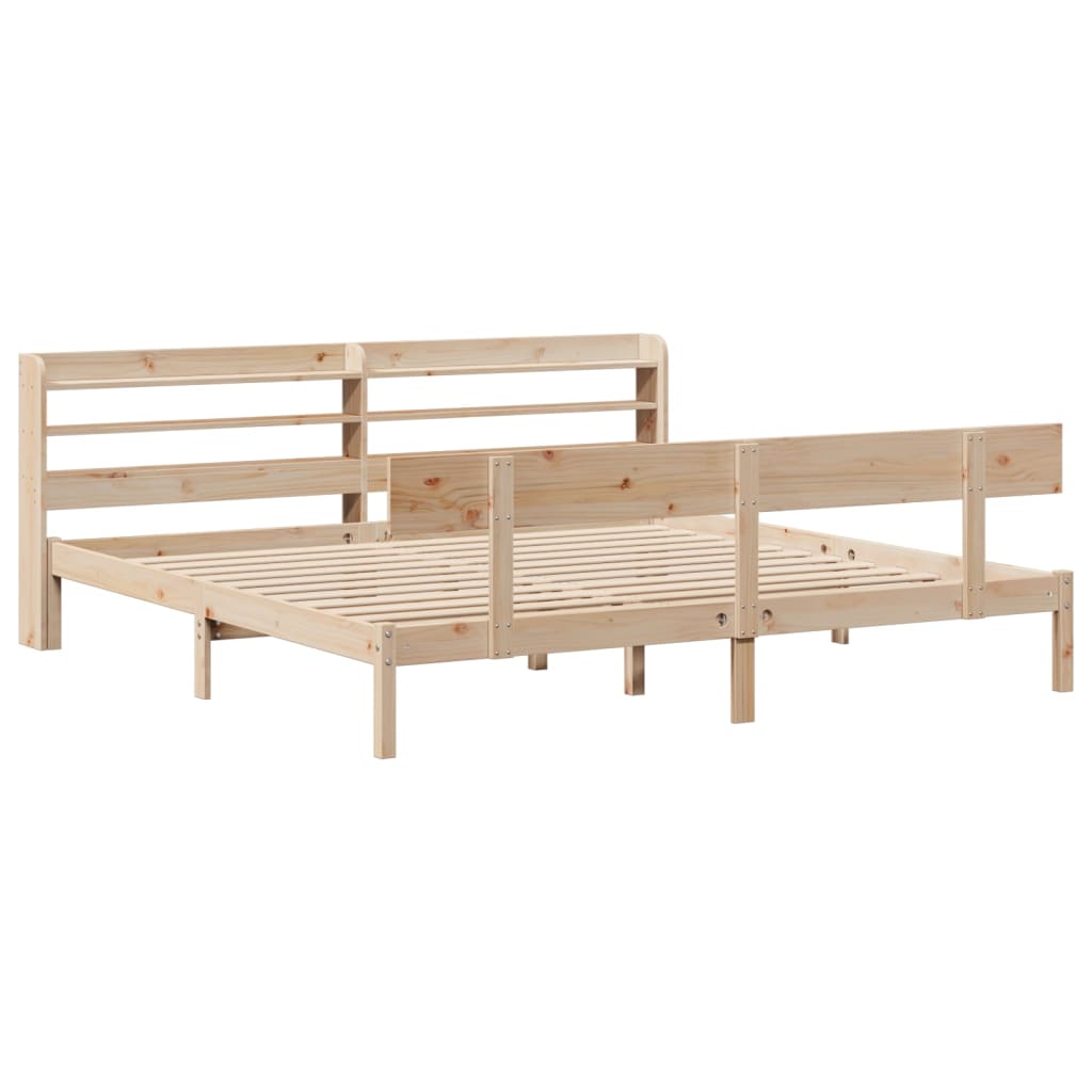 Bedframe zonder matras massief grenenhout 180x200 cm – afbeelding 3