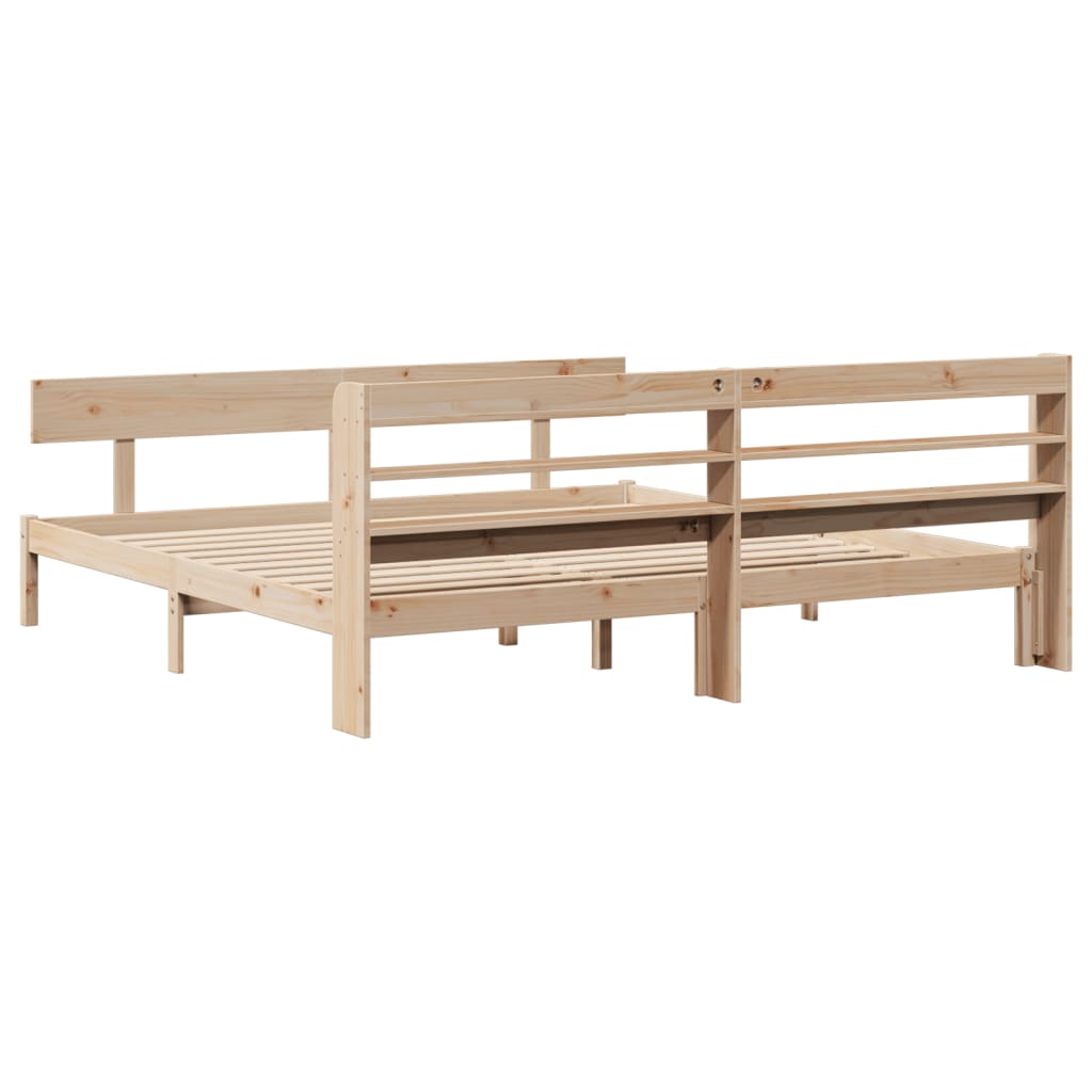 Bedframe zonder matras massief grenenhout 180x200 cm – afbeelding 6