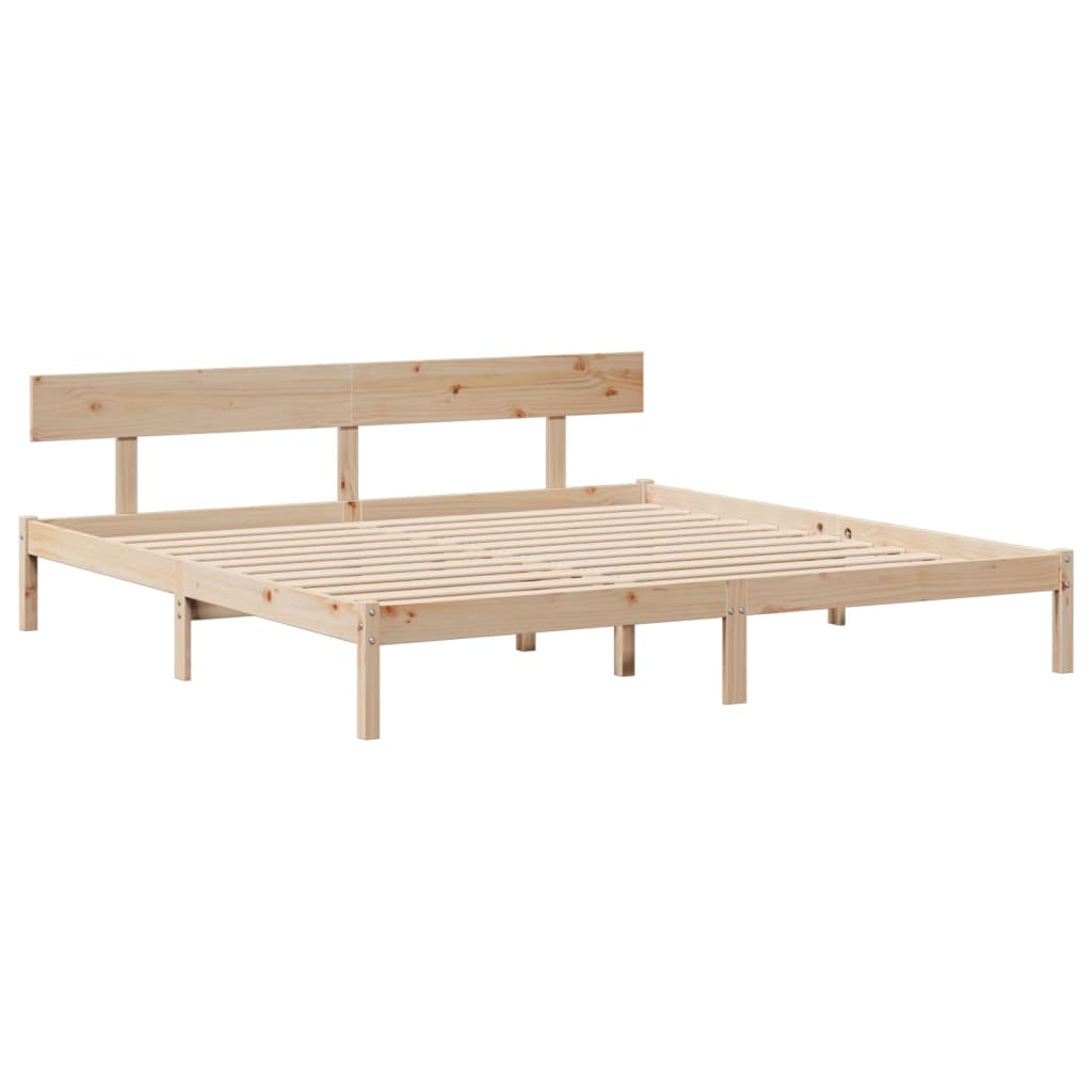 Bedframe zonder matras massief grenenhout 180x200 cm – afbeelding 7