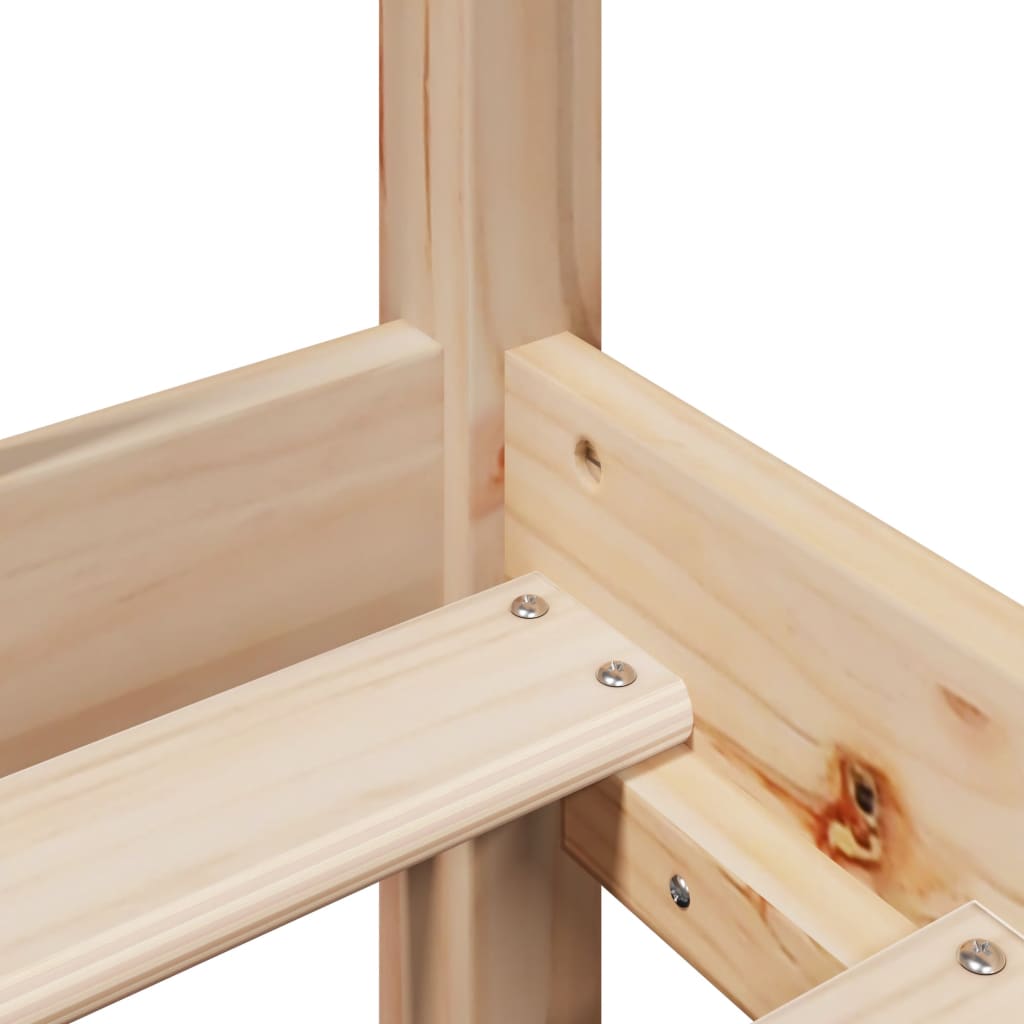 Bedframe met hoofdbord massief grenenhout 100x200 cm – afbeelding 10