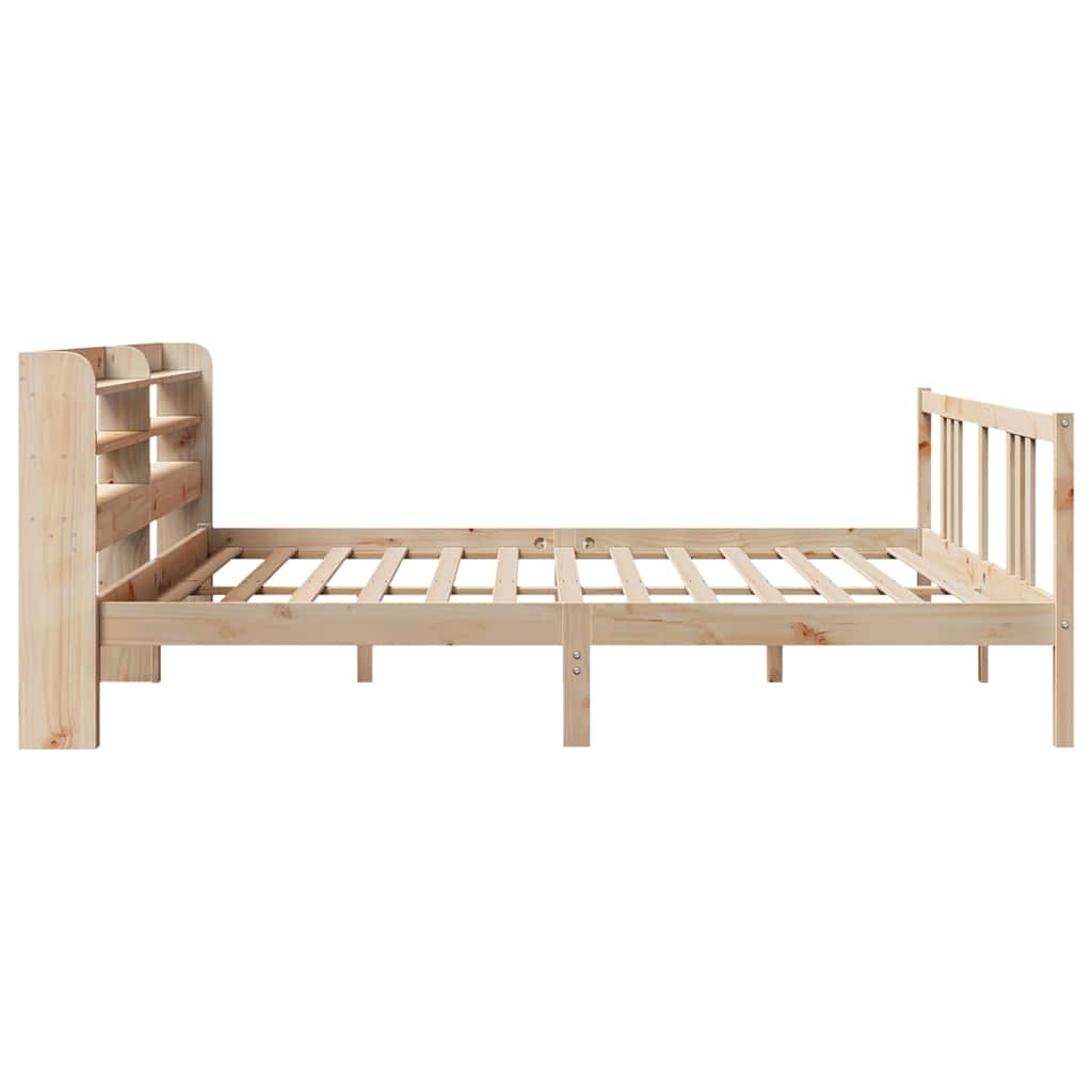 Bedframe met hoofdbord massief grenenhout 180x200 cm – afbeelding 7