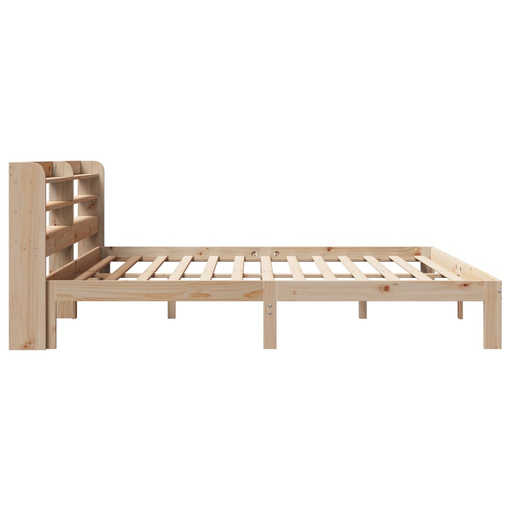 Bedframe met hoofdbord massief grenenhout 180x200 cm – afbeelding 5