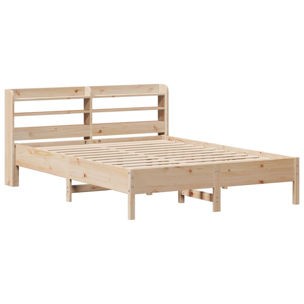 Bedframe zonder matras massief grenenhout 160x200 cm – afbeelding 3
