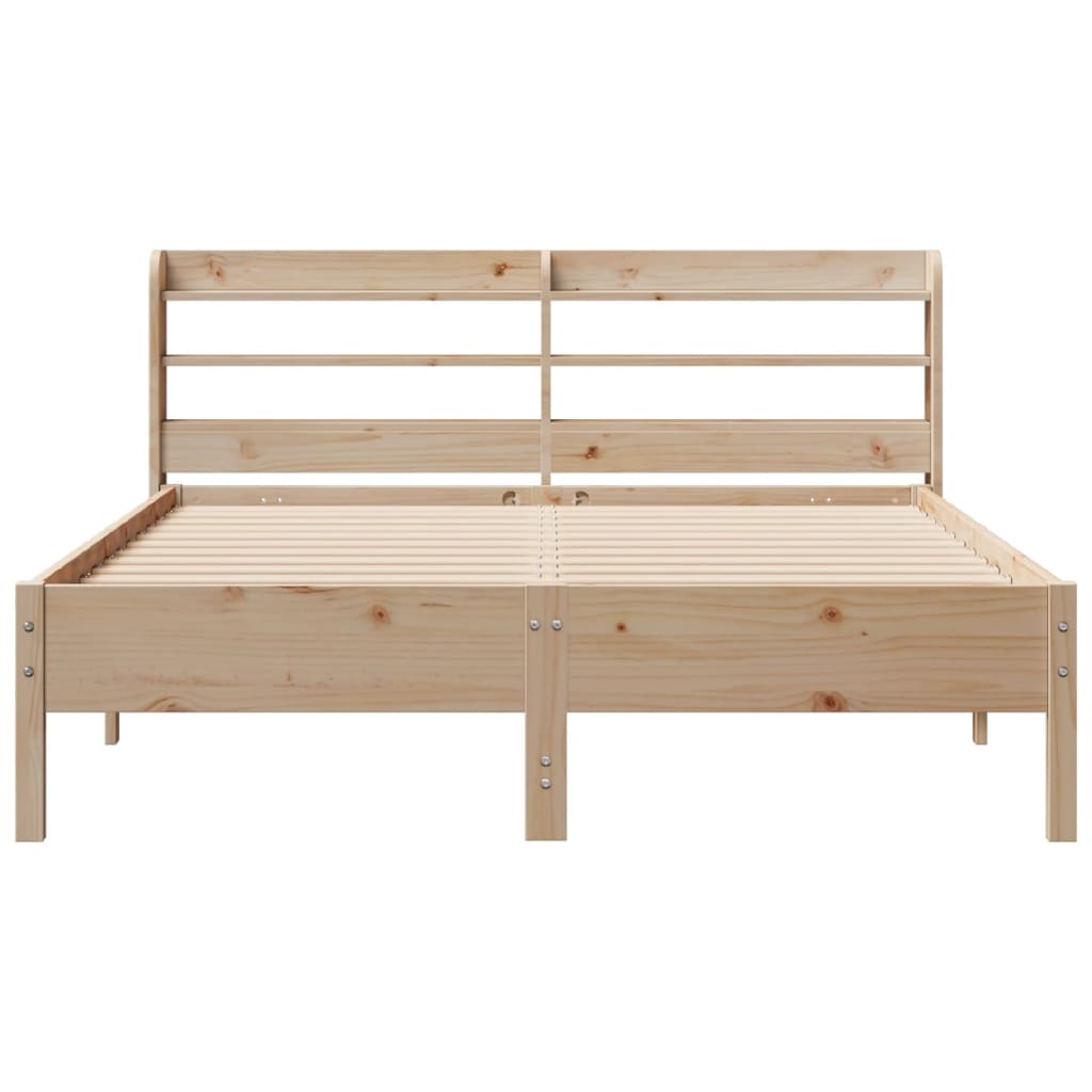 Bedframe zonder matras massief grenenhout 160x200 cm – afbeelding 4