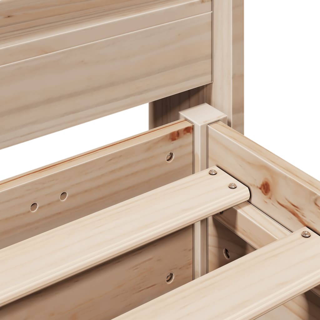 Bedframe zonder matras massief grenenhout 160x200 cm – afbeelding 9