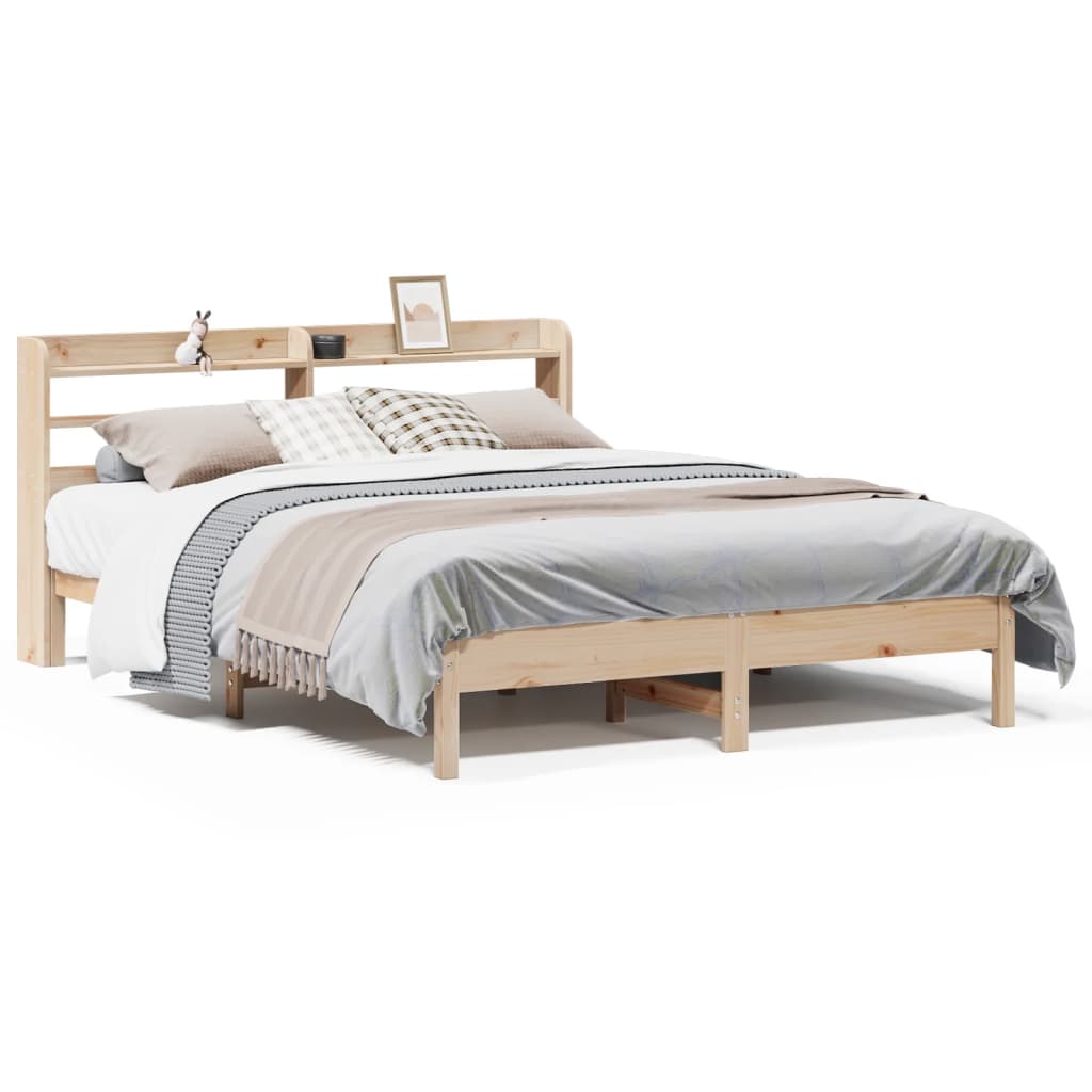 Bedframe zonder matras massief grenenhout 150x200 cm – afbeelding 2