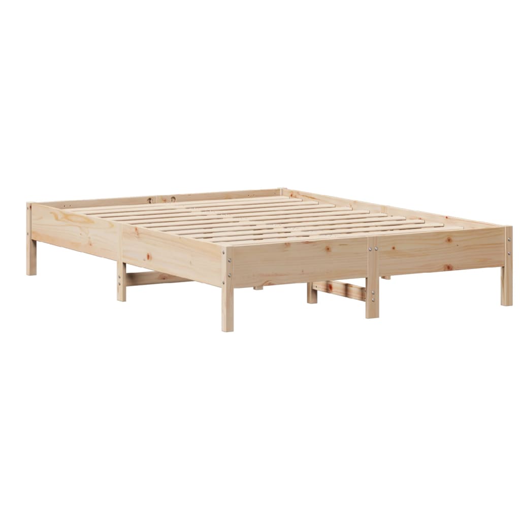 Bedframe zonder matras massief grenenhout 150x200 cm – afbeelding 7
