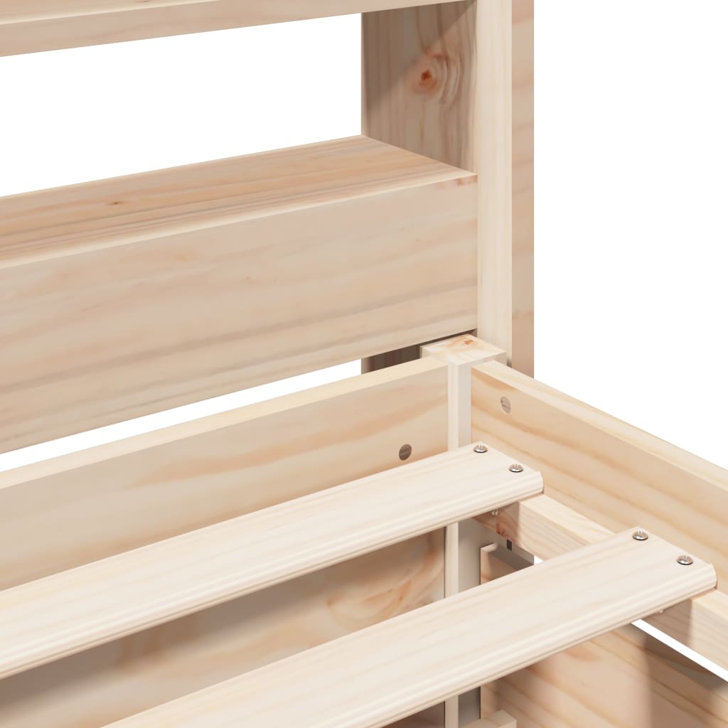 Bedframe zonder matras massief grenenhout 150x200 cm – afbeelding 9