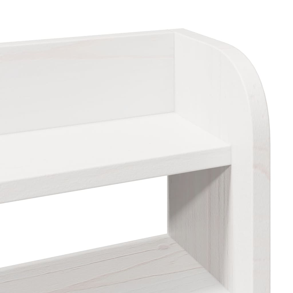 Bedframe zonder matras massief grenenhout wit 140x200 cm – afbeelding 10