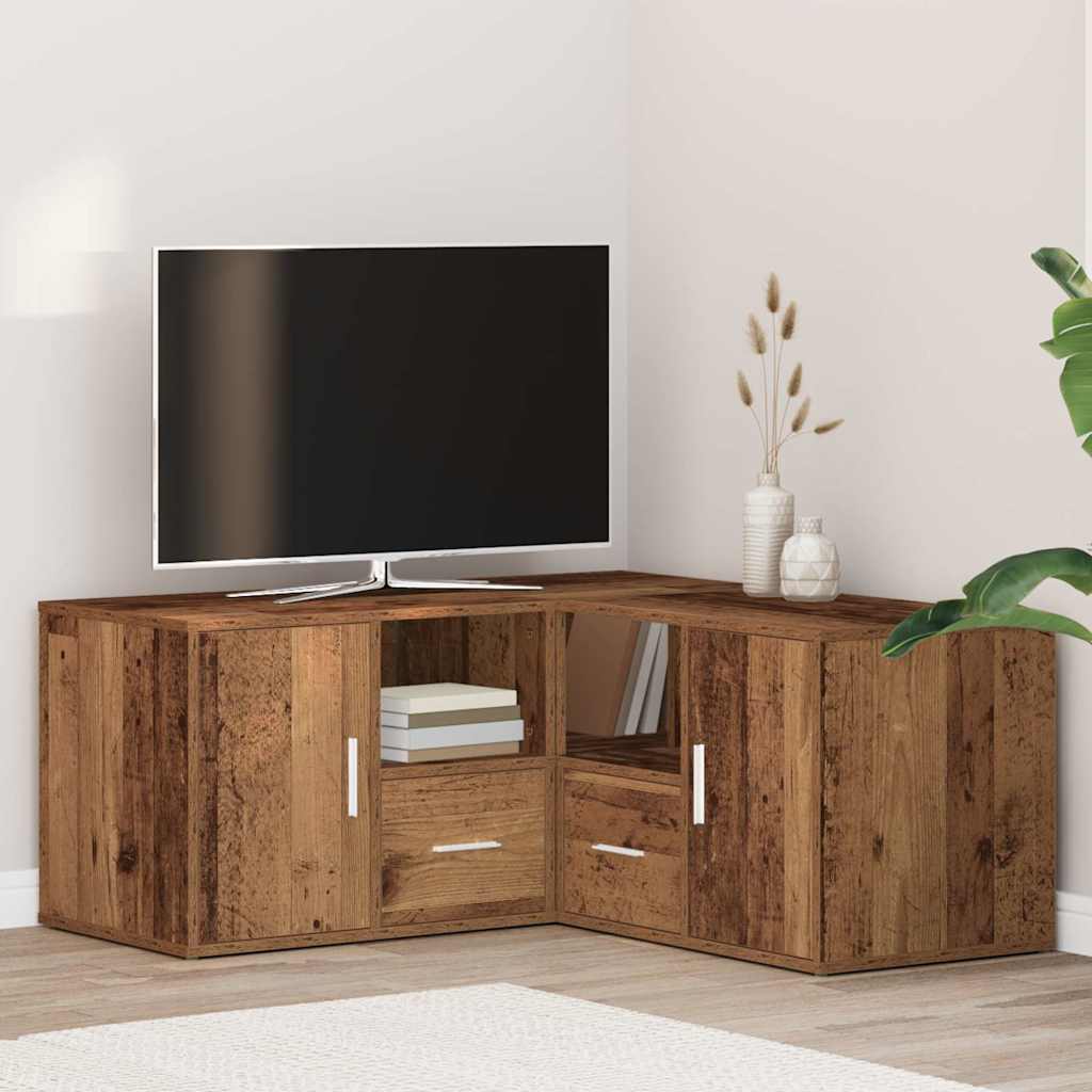 Hoekkast 160x40x45 cm bewerkt hout oud hout