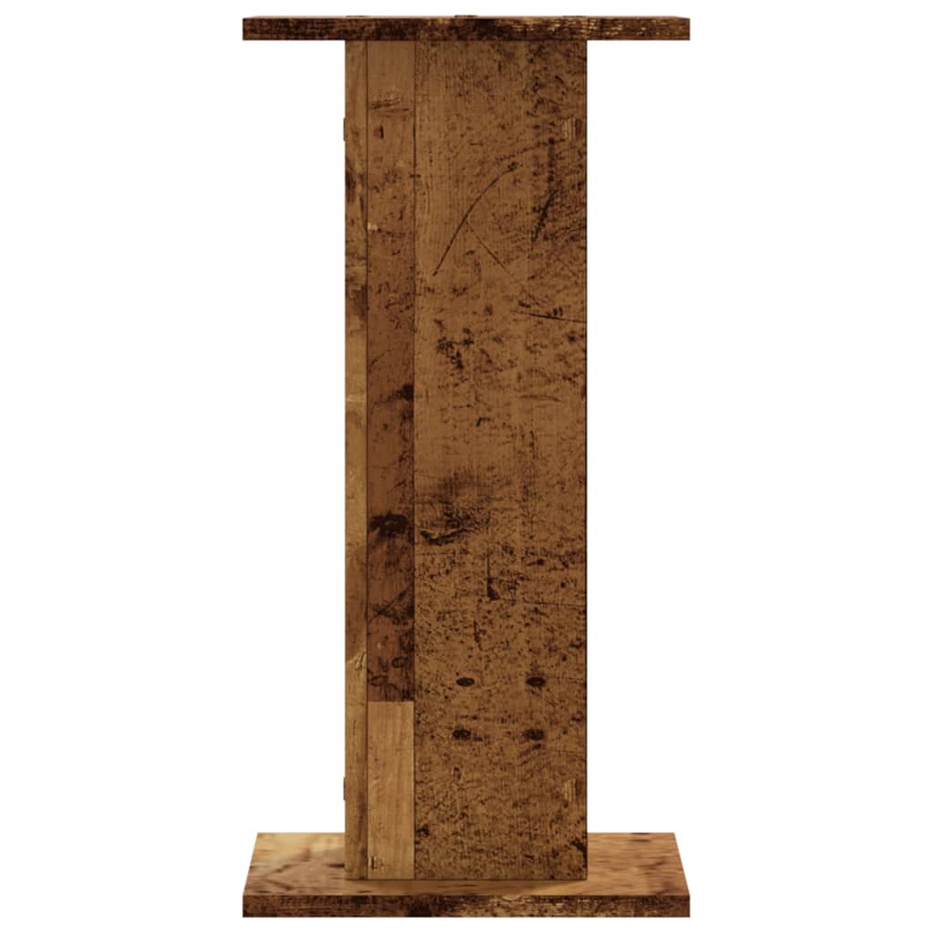 Plantenstandaards 2 st 30x30x60 cm bewerkt hout oud houtkleurig – afbeelding 4