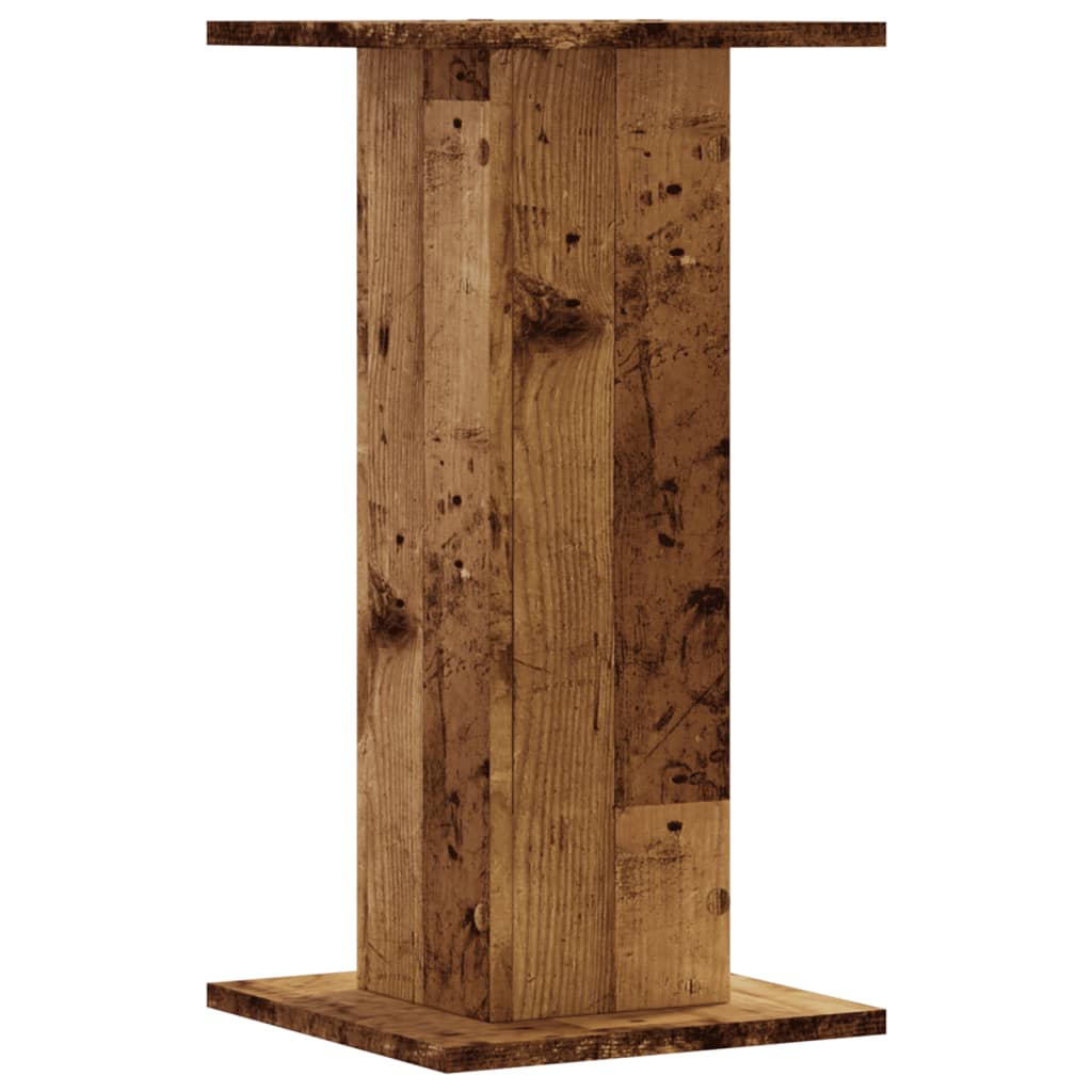 Plantenstandaards 2 st 30x30x60 cm bewerkt hout oud houtkleurig – afbeelding 6