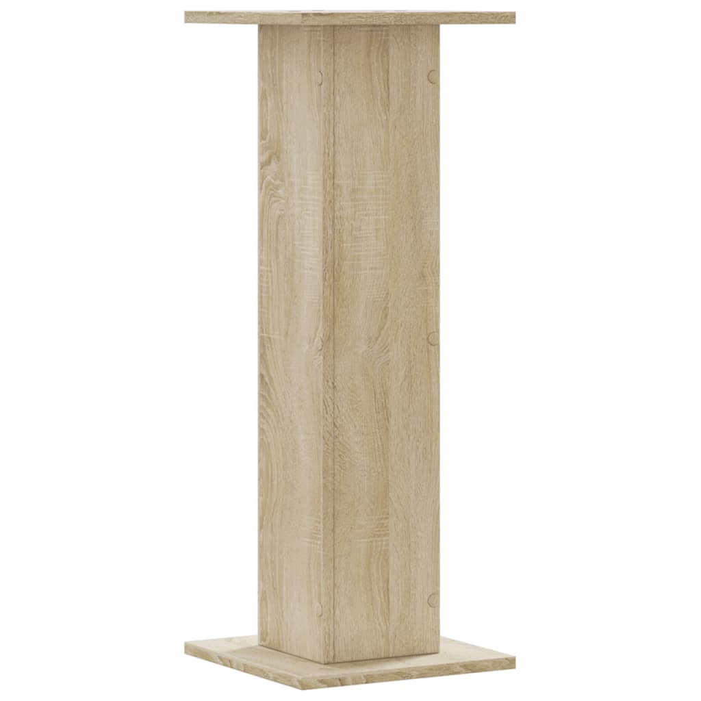 Plantenstandaards 2 st 30x30x80 cm bewerkt hout sonoma eiken – afbeelding 5