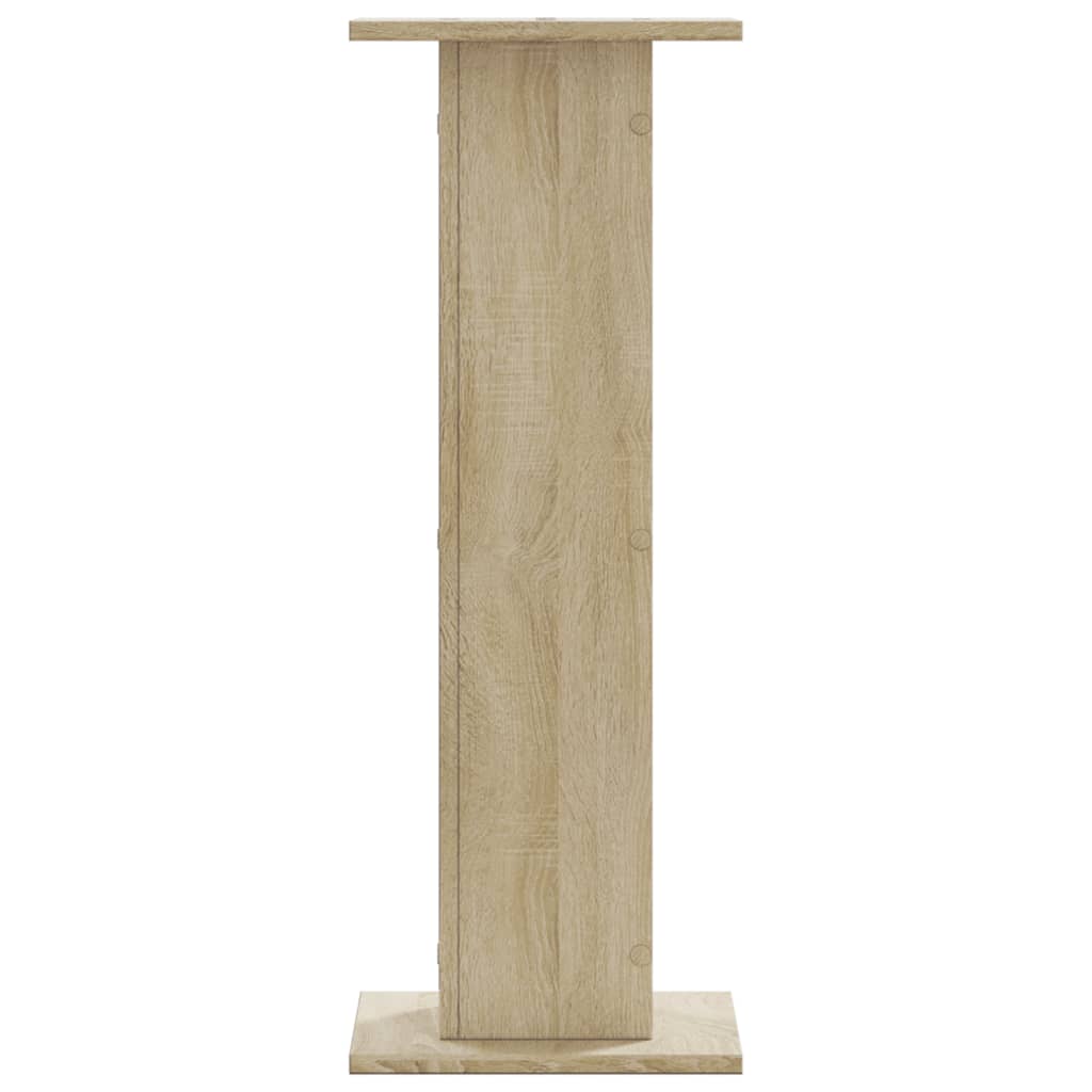 Plantenstandaards 2 st 30x30x80 cm bewerkt hout sonoma eiken – afbeelding 7