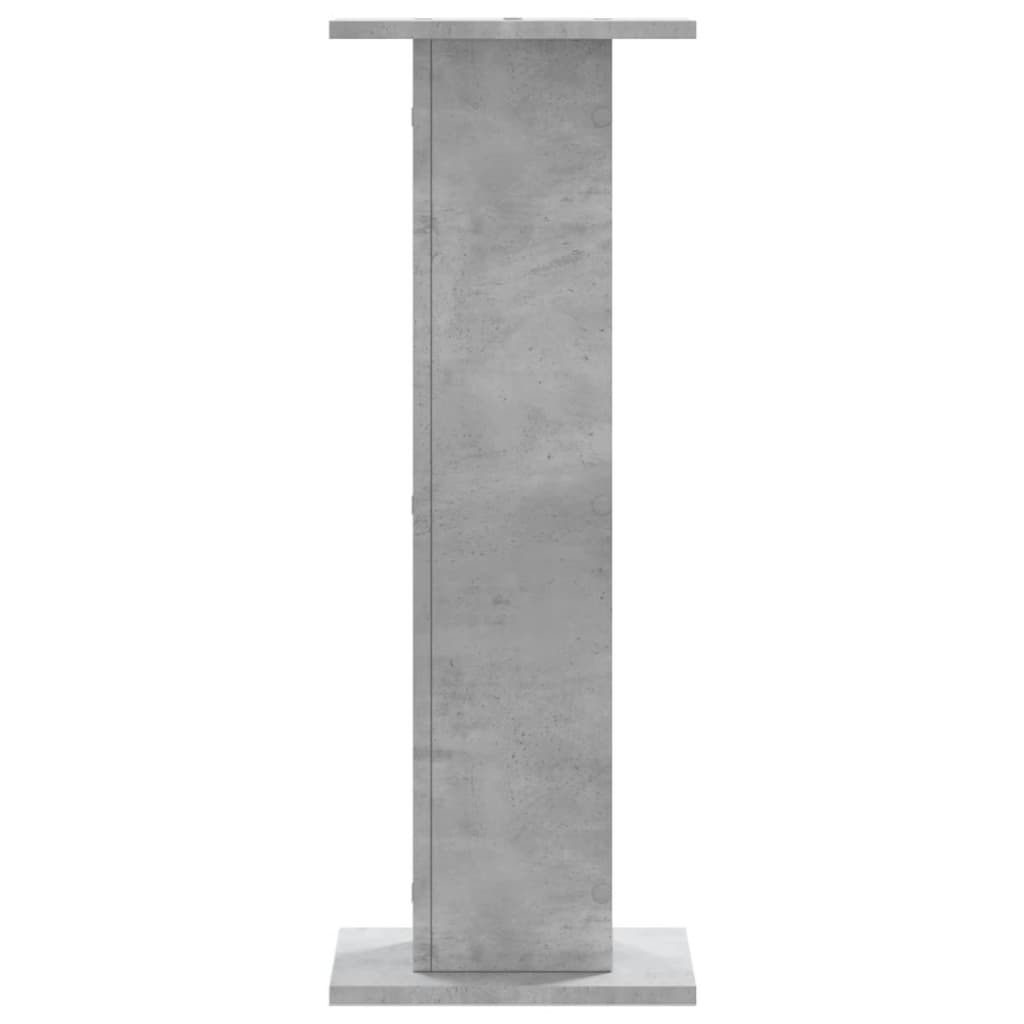 Plantenstandaards 2 st 30x30x80 cm bewerkt hout betongrijs – afbeelding 4