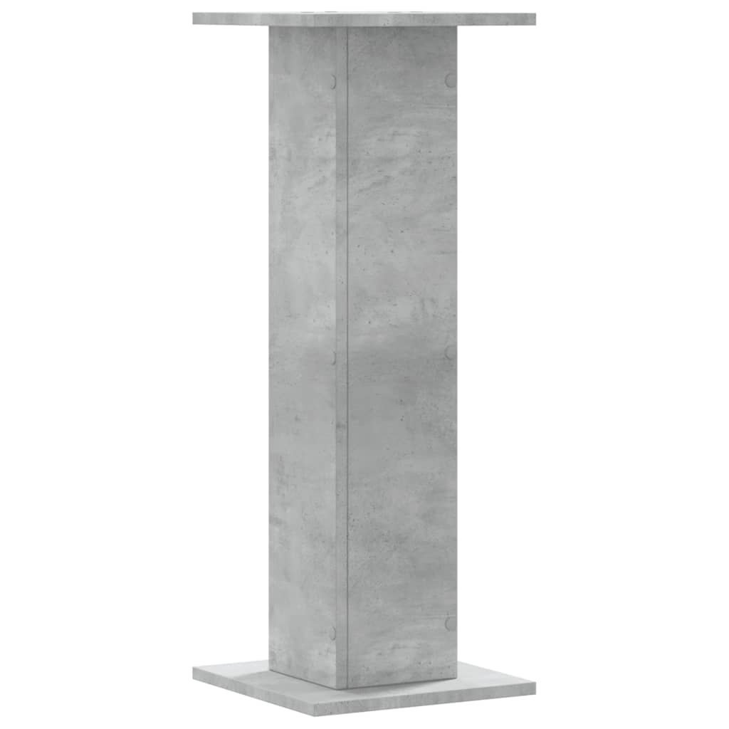 Plantenstandaards 2 st 30x30x80 cm bewerkt hout betongrijs – afbeelding 6