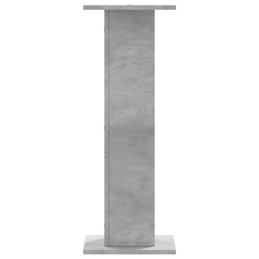 Plantenstandaards 2 st 30x30x80 cm bewerkt hout betongrijs – afbeelding 7