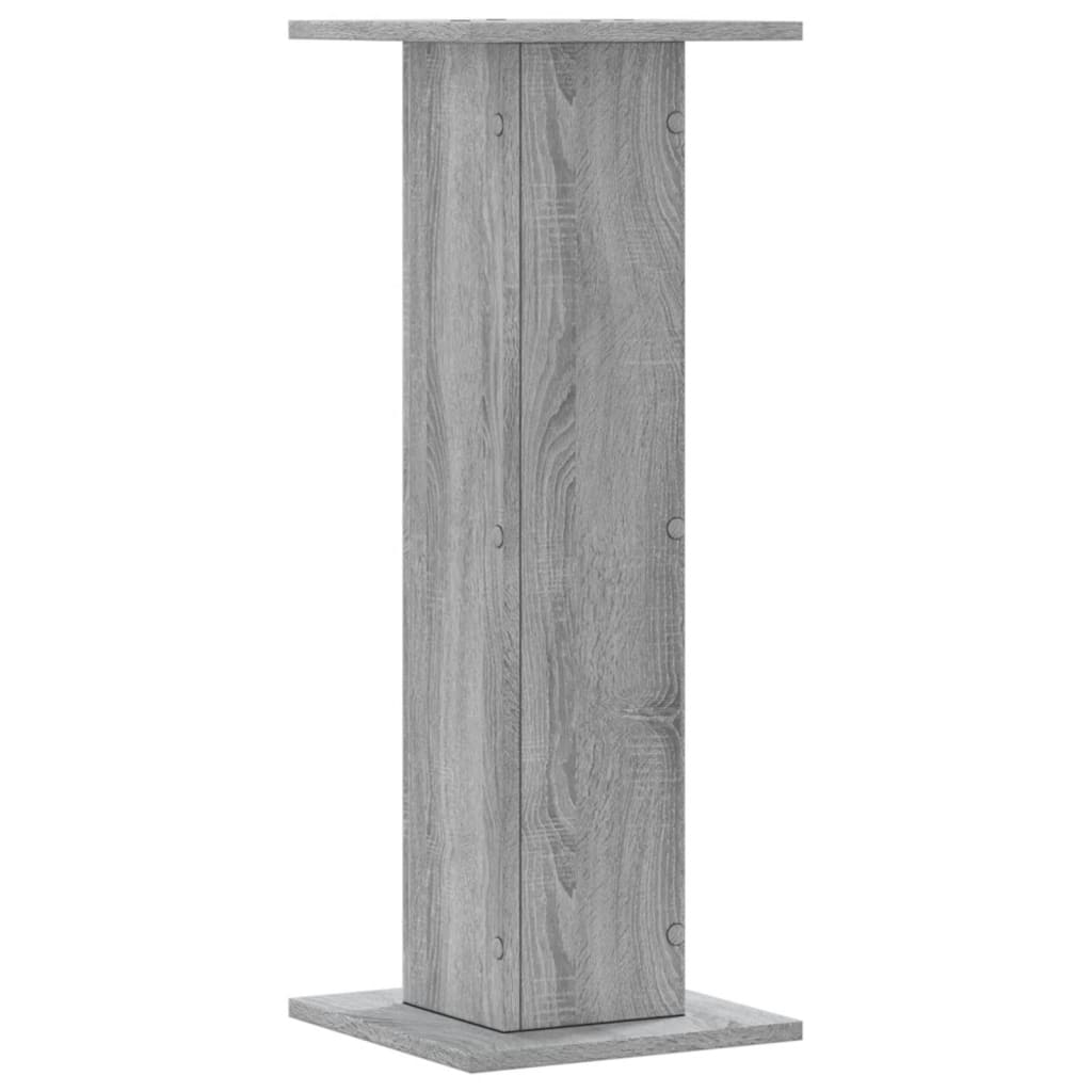 Plantenstandaards 2 st 30x30x80 cm bewerkt hout grijs sonoma – afbeelding 6