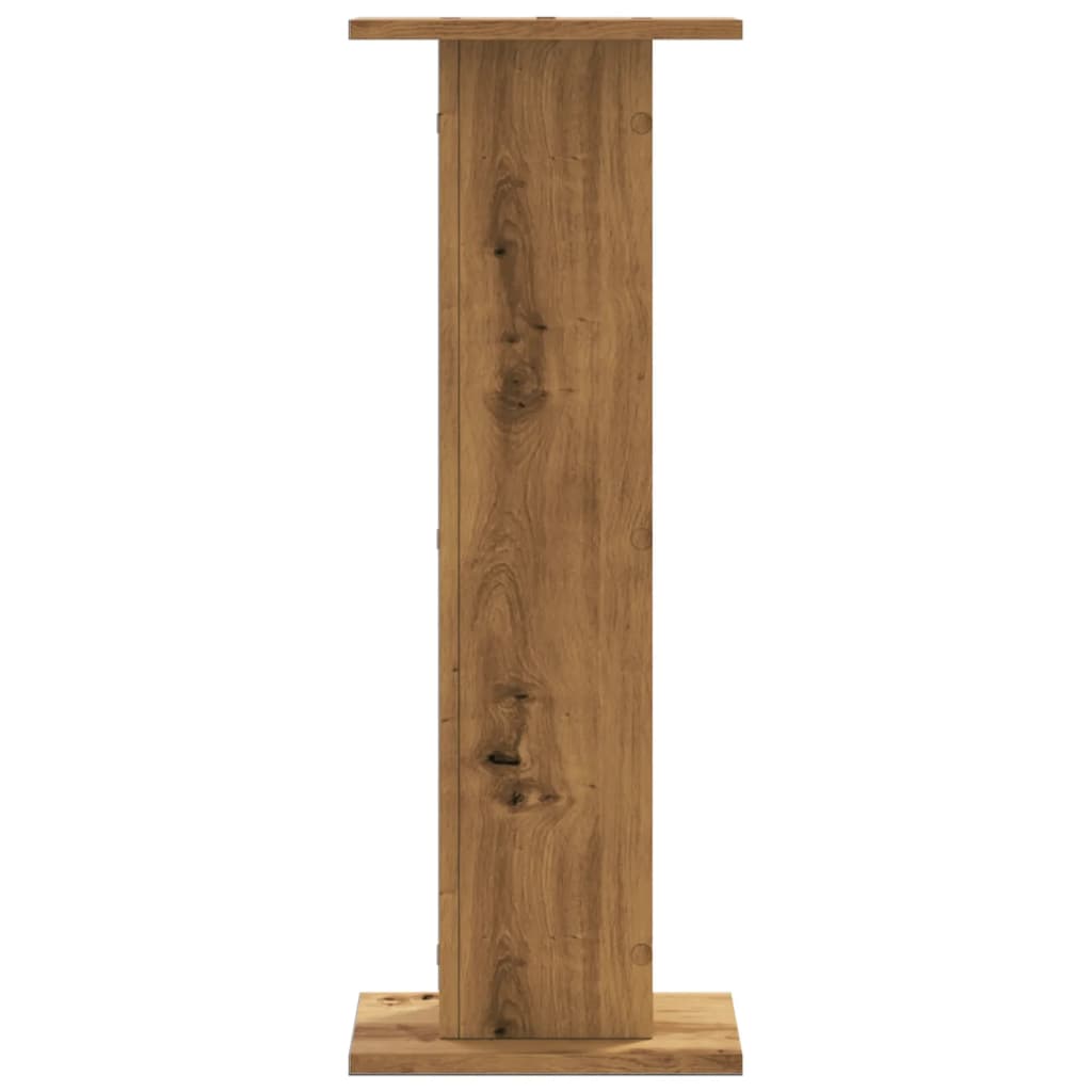 Plantenstandaards 2 st 30x30x80 cm hout artisanaal eiken – afbeelding 4