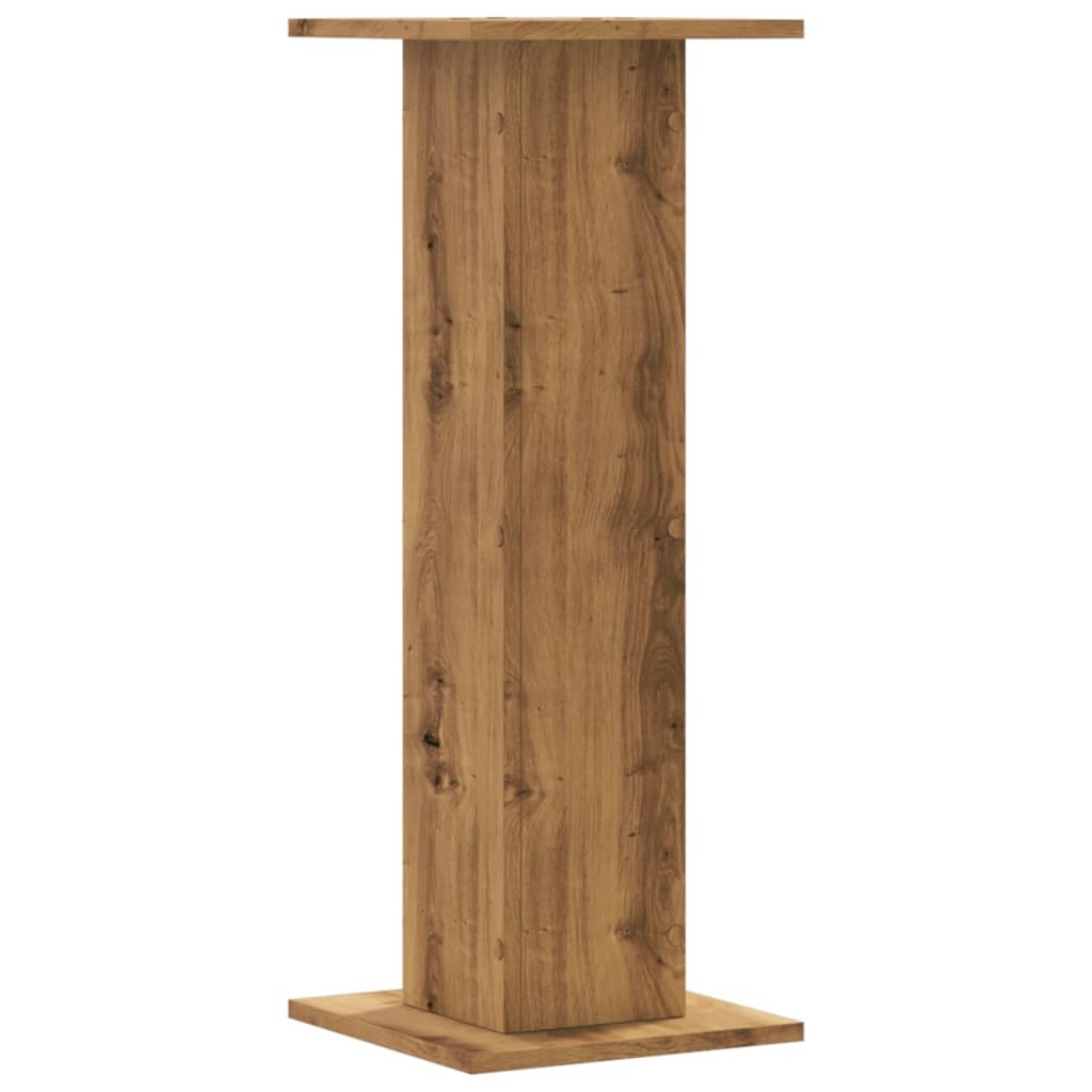 Plantenstandaards 2 st 30x30x80 cm hout artisanaal eiken – afbeelding 5