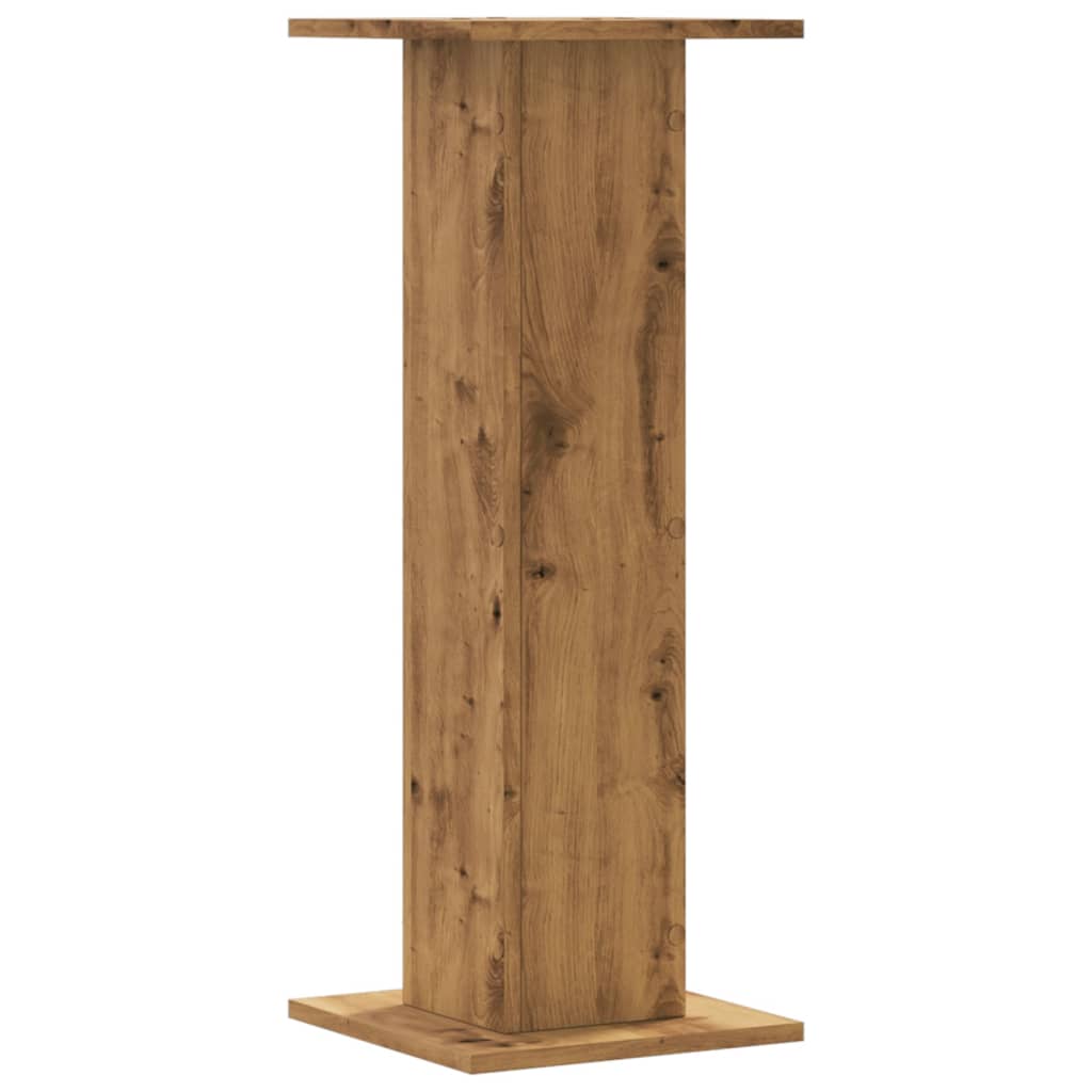 Plantenstandaards 2 st 30x30x80 cm hout artisanaal eiken – afbeelding 6