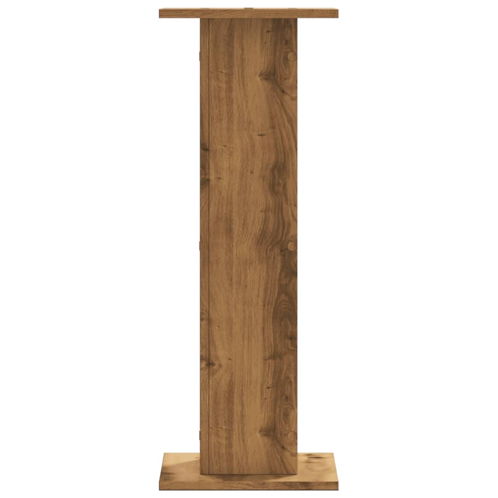 Plantenstandaards 2 st 30x30x80 cm hout artisanaal eiken – afbeelding 7
