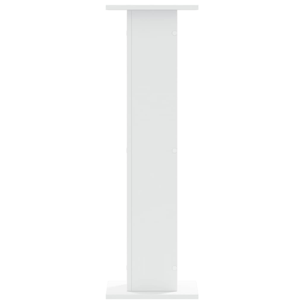 Plantenstandaards 2 st 30x30x95 cm bewerkt hout wit – afbeelding 4