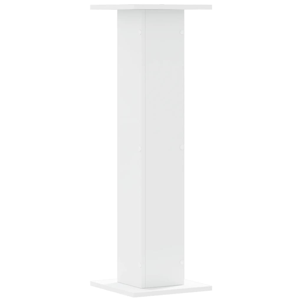 Plantenstandaards 2 st 30x30x95 cm bewerkt hout wit – afbeelding 5