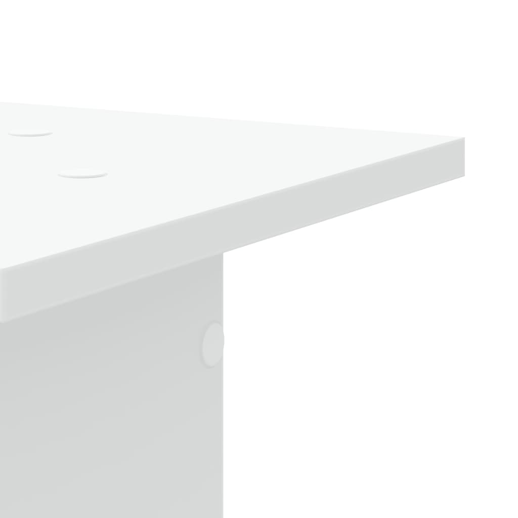 Plantenstandaards 2 st 30x30x95 cm bewerkt hout wit – afbeelding 8