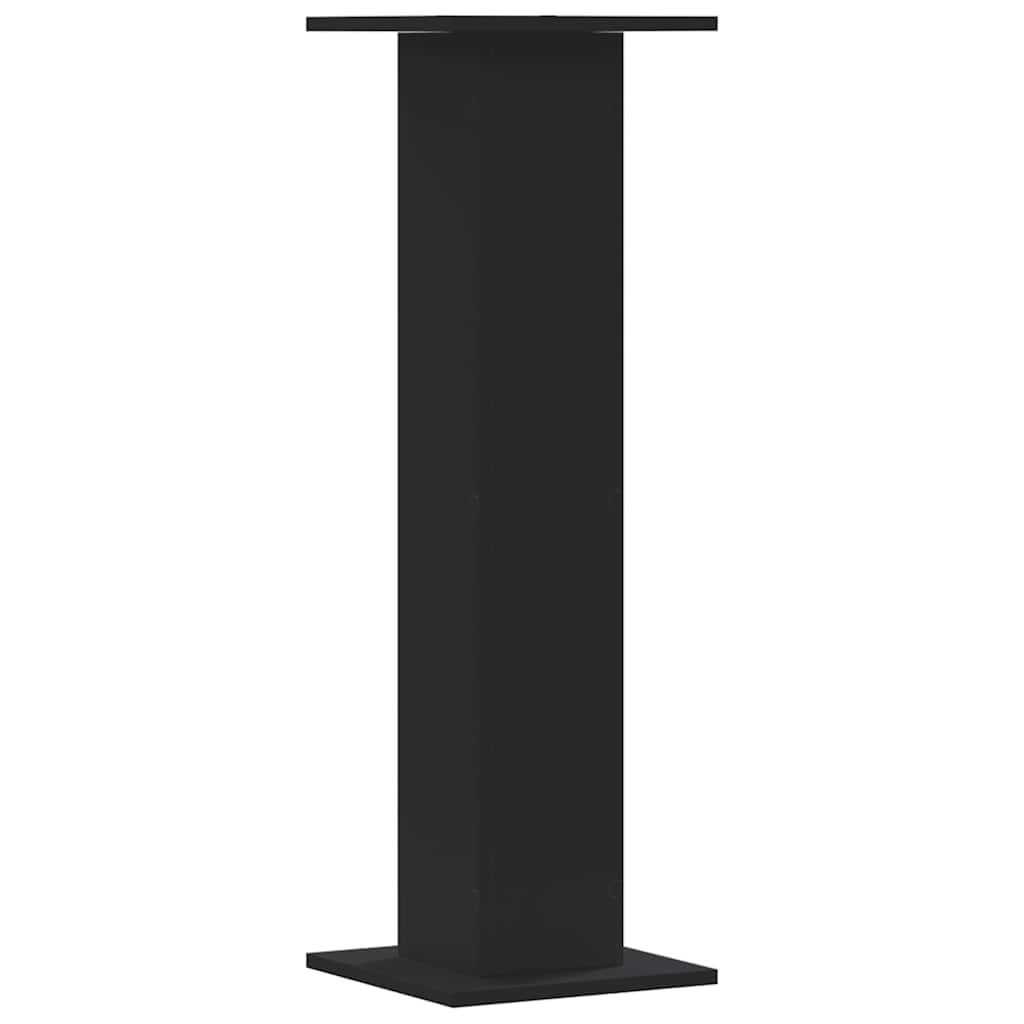 Plantenstandaards 2 st 30x30x95 cm bewerkt hout zwart – afbeelding 6
