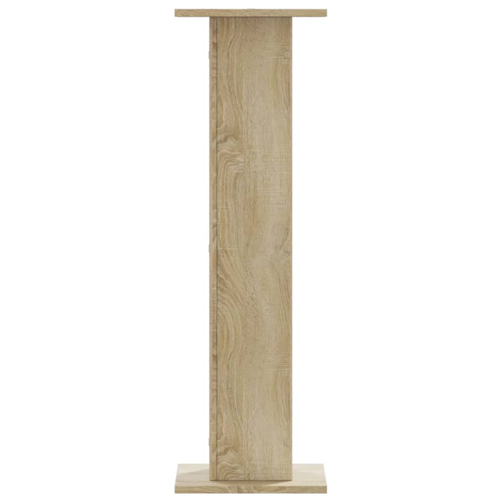 Plantenstandaards 2 st 30x30x95 cm bewerkt hout sonoma eiken – afbeelding 4