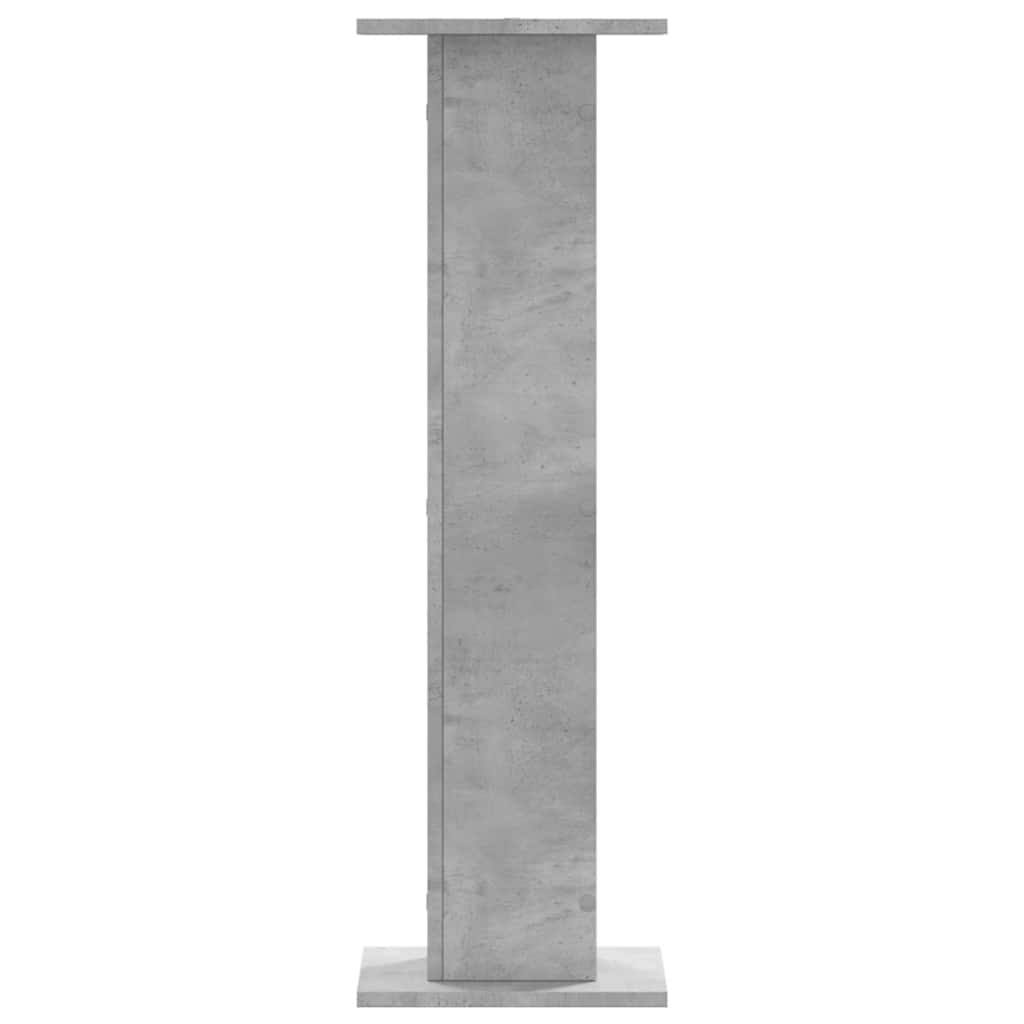 Plantenstandaards 2 st 30x30x95 cm bewerkt hout betongrijs – afbeelding 4