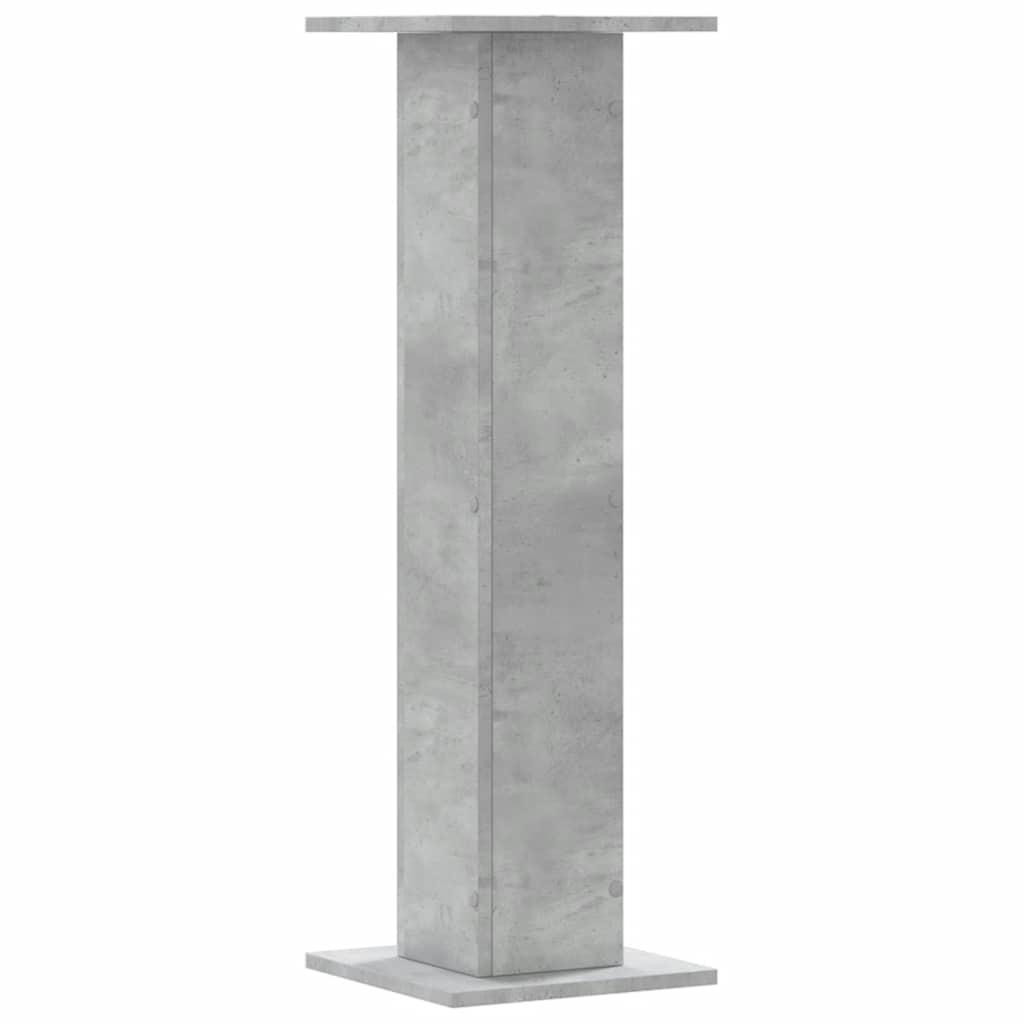 Plantenstandaards 2 st 30x30x95 cm bewerkt hout betongrijs – afbeelding 6