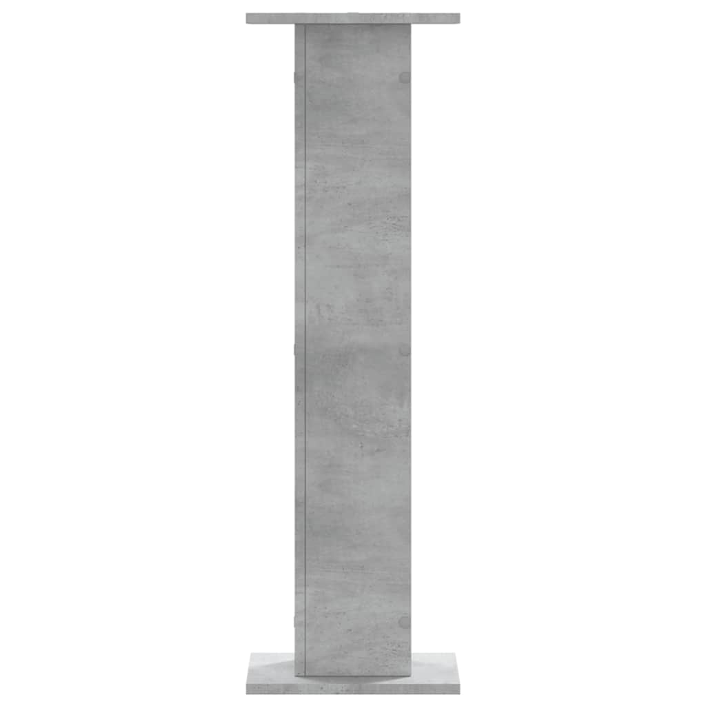 Plantenstandaards 2 st 30x30x95 cm bewerkt hout betongrijs – afbeelding 7