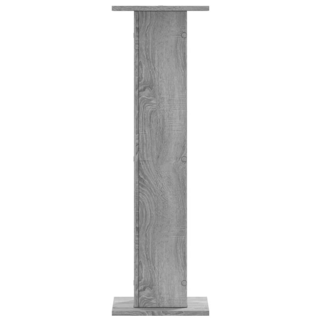 Plantenstandaards 2 st 30x30x95 cm bewerkt hout grijs sonoma – afbeelding 5